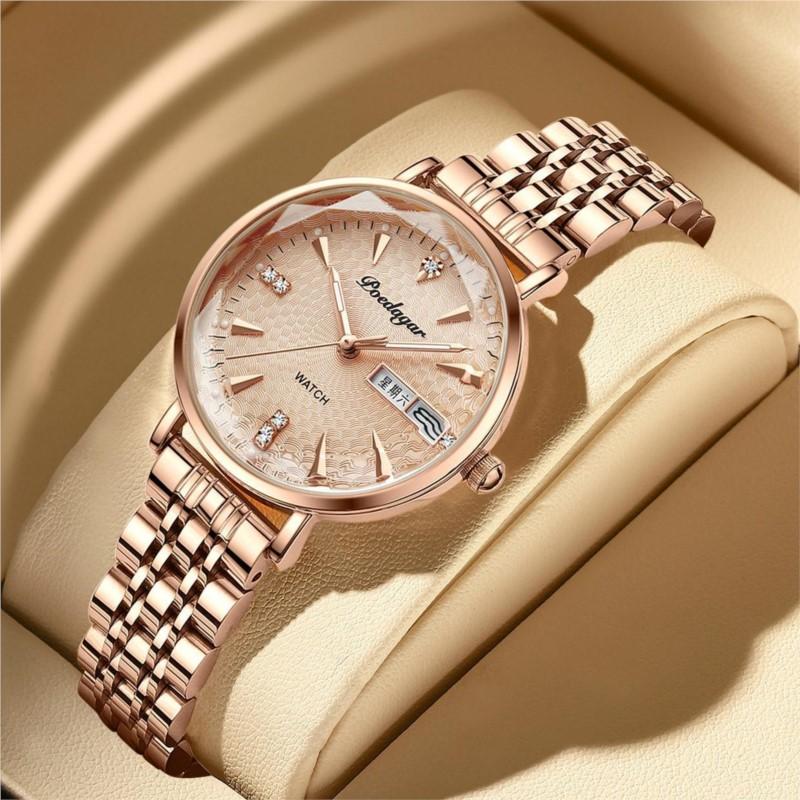 Wristwatches Luxury Diamond Watch For Women Calendar Waterproof Luminous Ladies Watches Gold Wristwatch Fashion Gifts Clock Relogio Feminino, A001
Wristwatches Luxury Diamond Watch For Women Calendar Waterproof Luminous Ladies Watches Gold Wristwatch Fashion Gifts Clock Relogio Feminino, A001