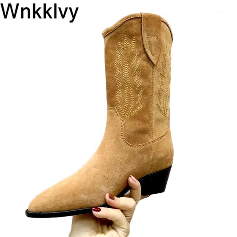 Embroidery Mid calf boots autumn pointed toe genuine leather chunky high heel shoes female runway desgin 2020 knight long boots1, As show
Embroidery Mid calf boots autumn pointed toe genuine leather chunky high heel shoes female runway desgin 2020 knight long boots1, As show