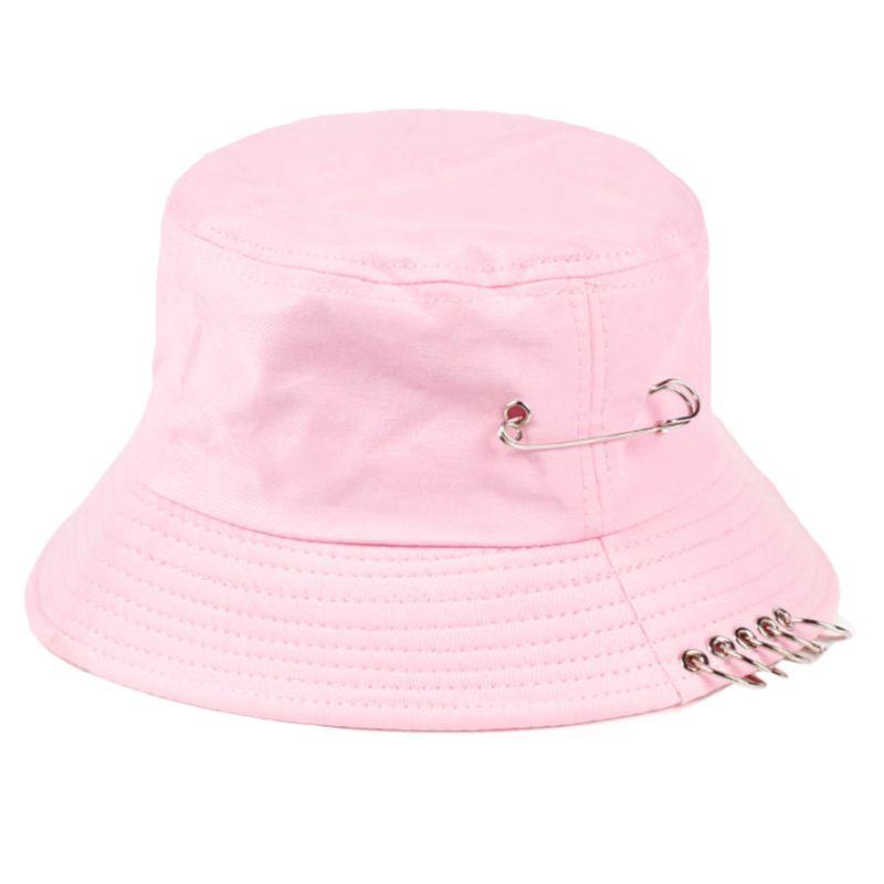 Unisex Harajuku Punk Cotton Personality Bucket Hat Metal Pin O-Ring Solid Color Wide Brim Foldable Hip Hop Fisherman Cap, Black
Unisex Harajuku Punk Cotton Personality Bucket Hat Metal Pin O-Ring Solid Color Wide Brim Foldable Hip Hop Fisherman Cap, Black