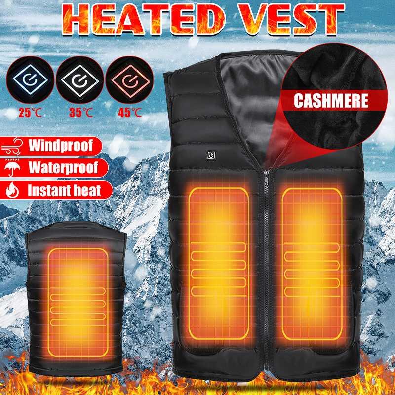 4XL Men Women Autumn Winter Cotton Heated Vest USB Infrared Electric Heating Vest Waistcoat Outdoor Thermal Warm Heated Jacket, As pic
4XL Men Women Autumn Winter Cotton Heated Vest USB Infrared Electric Heating Vest Waistcoat Outdoor Thermal Warm Heated Jacket, As pic