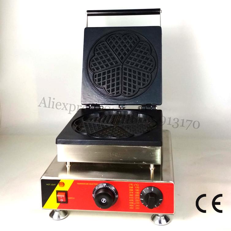 Commercial 220V 110V Heart Shaped Waffle Baker Maker Waffle Machine Non-stick Cooking Surface 5 Molds
Commercial 220V 110V Heart Shaped Waffle Baker Maker Waffle Machine Non-stick Cooking Surface 5 Molds