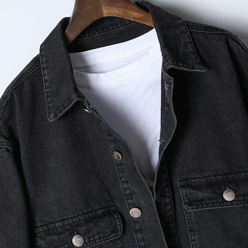 Large Size 4XL 5XL 6XL Denim Jacket 2019 Fashion Autumn and Winter New High Quality Black Denim Jacket Hip Hop Men's Clothing T200502