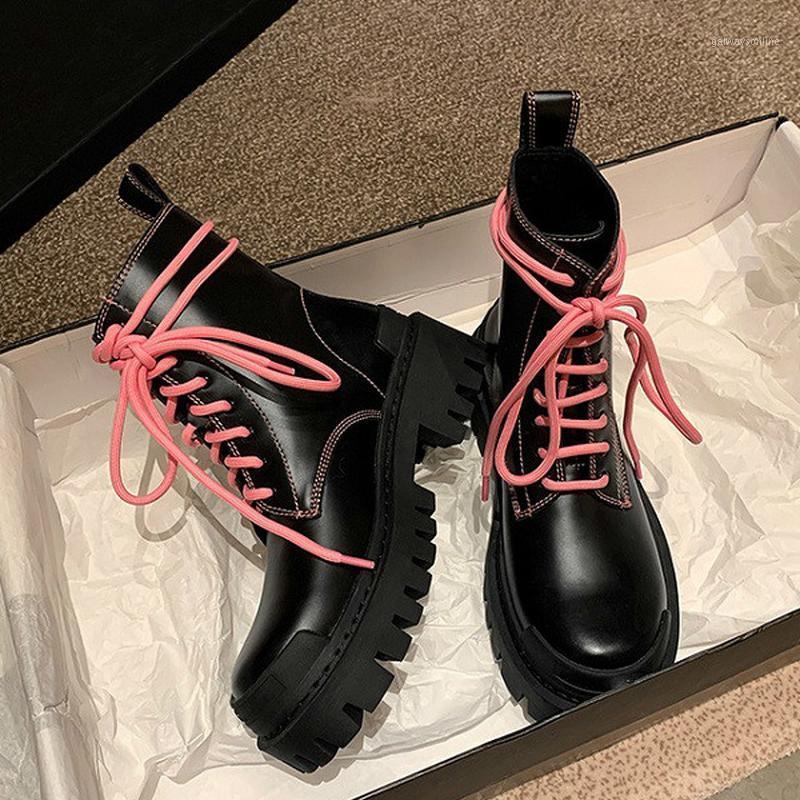 Pink Girl Series Boots Trend Ankle Boots Female High Top Fashion Leather Shoes Platform Black Female Wedges1
Pink Girl Series Boots Trend Ankle Boots Female High Top Fashion Leather Shoes Platform Black Female Wedges1