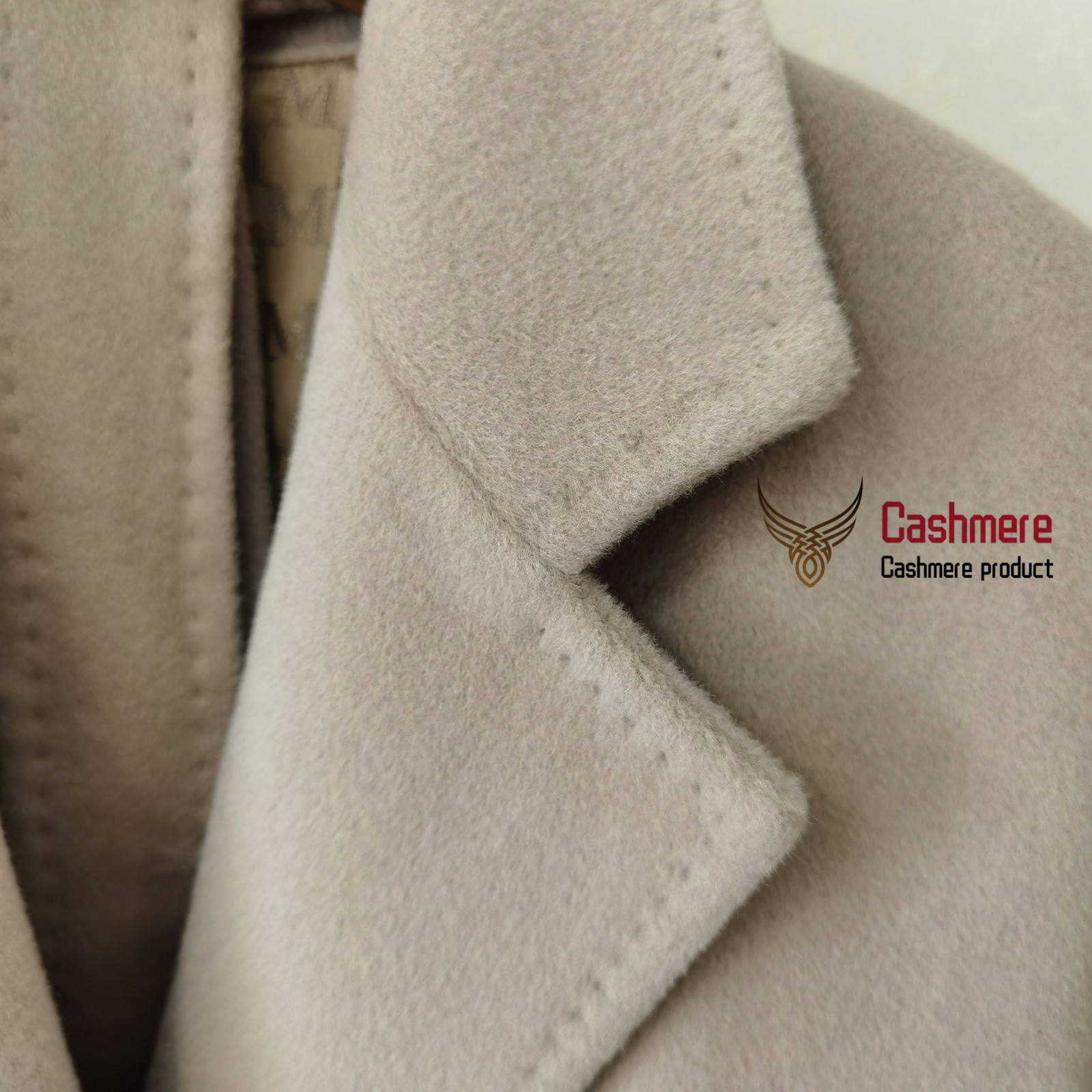 Women winter cashmere long wool high-end classic double-breasted black red coat female 101801 201216