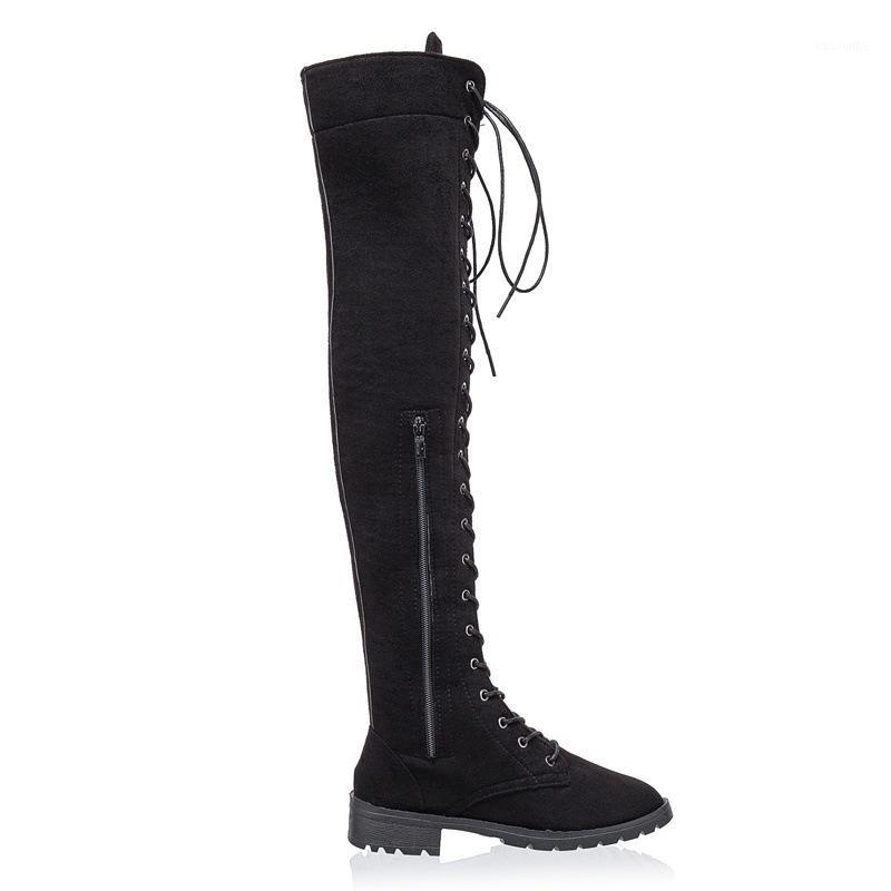 2018 New Women's Fashion Womens Knee High Boots Flat Ankle Snow Dance Lace Up Canvas Long Boots Zapatos De Mujer Botas1, Brown
2018 New Women's Fashion Womens Knee High Boots Flat Ankle Snow Dance Lace Up Canvas Long Boots Zapatos De Mujer Botas1, Brown