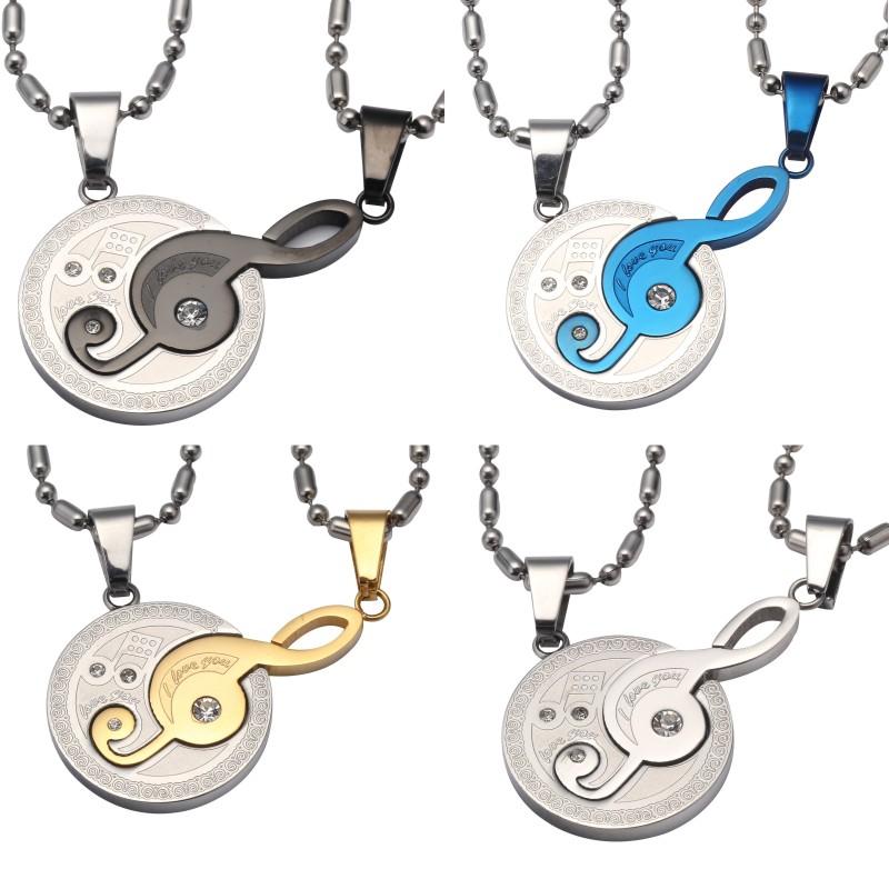 Two Tone Men Women His Her Couples Musical Note Symbol Love Charm Pendant Necklace W/ Sausage Chain 60cm
Two Tone Men Women His Her Couples Musical Note Symbol Love Charm Pendant Necklace W/ Sausage Chain 60cm