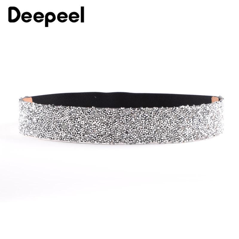 Deepeel Elastic Waistband Wedding Dress Cummerbunds with Flash Drill Rhinestone Stretch Artificial Leather Cummerbunds YK646, White
Deepeel Elastic Waistband Wedding Dress Cummerbunds with Flash Drill Rhinestone Stretch Artificial Leather Cummerbunds YK646, White
