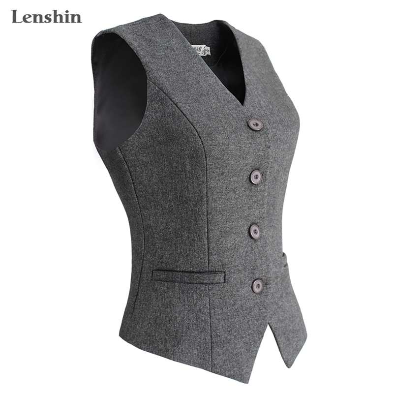 Lenshin Women Elegant OL Waistcoat Vest Gilet V-Neck Business Career Ladies Tops office Formal Work Wear Outerwear 201225, Black;white
Lenshin Women Elegant OL Waistcoat Vest Gilet V-Neck Business Career Ladies Tops office Formal Work Wear Outerwear 201225, Black;white