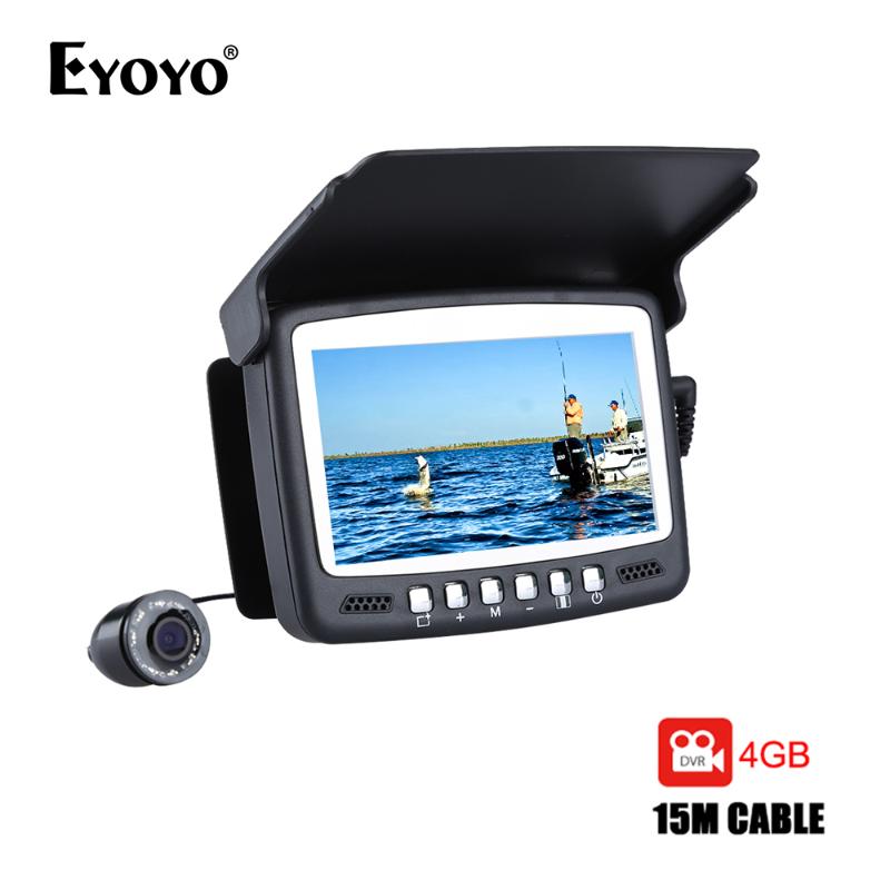Eyoyo 15M 30M Fish Finder Underwater 1000TVL Ice Fishing VIdeo Recording Camera DVR 8 infrared LED
Eyoyo 15M 30M Fish Finder Underwater 1000TVL Ice Fishing VIdeo Recording Camera DVR 8 infrared LED