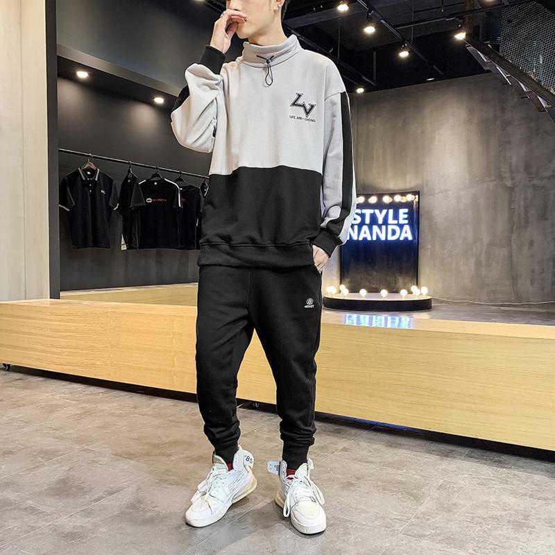 Casual Tracksuit Male Funny Hooded Sweatshirts Pullover Hoodies Pants Suit Spring Autumn Sets 2 Pieces Set Men's Clothing 7CRU, Gray black
Casual Tracksuit Male Funny Hooded Sweatshirts Pullover Hoodies Pants Suit Spring Autumn Sets 2 Pieces Set Men's Clothing 7CRU, Gray black