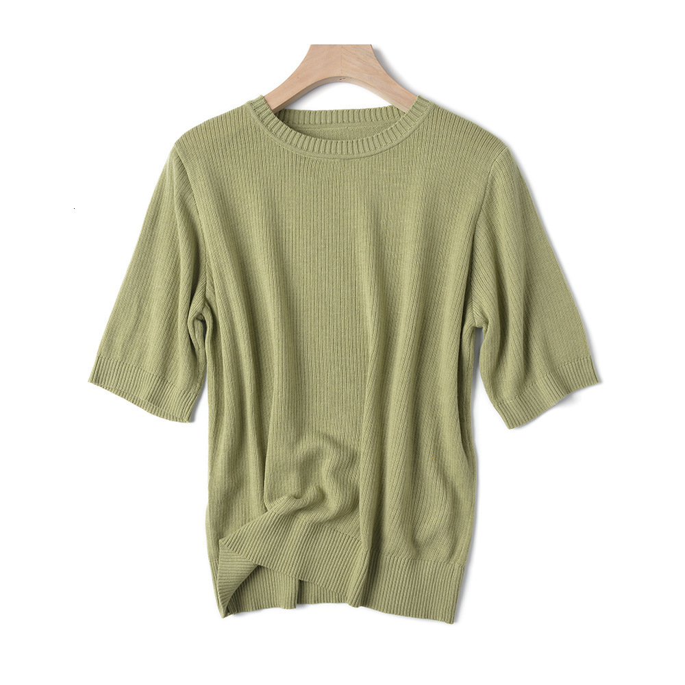 2021 New Spring Knit Short Sleeve Women Summer Loose O-neck t Chic Solid Color Basic T-shirt Tee Shirt Female Top W3nz, Green
2021 New Spring Knit Short Sleeve Women Summer Loose O-neck t Chic Solid Color Basic T-shirt Tee Shirt Female Top W3nz, Green
