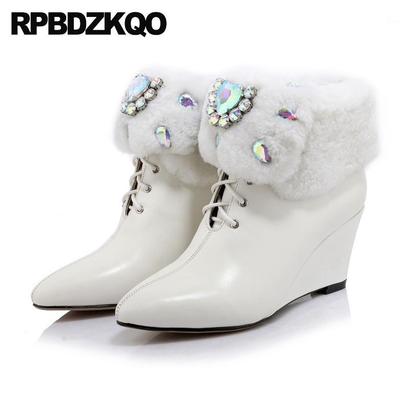beige high heel 2020 brand women winter boots genuine leather shoes rhinestone lace up booties pointed toe fur handmade wedge1
beige high heel 2020 brand women winter boots genuine leather shoes rhinestone lace up booties pointed toe fur handmade wedge1