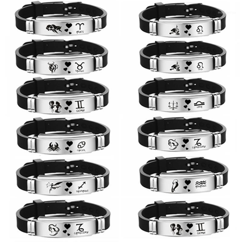 12 Constellations Bracelet New Fashion Jewelry Black Bangle Bracelets Stainless Steel Men Casual Zodiac Signs Punk Bracelet1
12 Constellations Bracelet New Fashion Jewelry Black Bangle Bracelets Stainless Steel Men Casual Zodiac Signs Punk Bracelet1