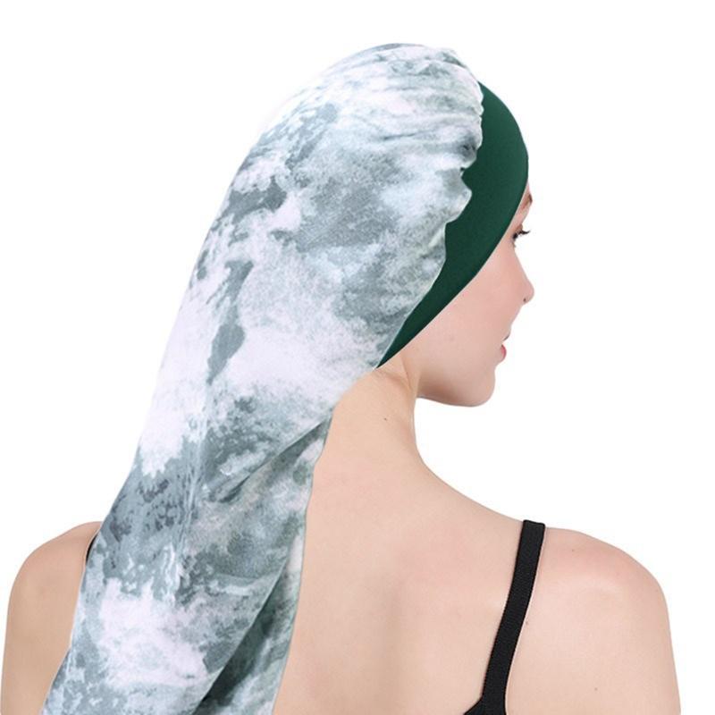 Women Wide Band Elastic Satin Hat Headcover Tie-dye Satin Long Hair Cap Sleep Hat Wrap Night Cap Hair Care Bonnet Nightcap, Blue;gray
Women Wide Band Elastic Satin Hat Headcover Tie-dye Satin Long Hair Cap Sleep Hat Wrap Night Cap Hair Care Bonnet Nightcap, Blue;gray