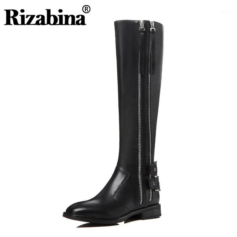 RizaBina Women Knee High Boots Real Leather Zippers Buckle Black Winter Boots Flats Round Toe Work Shoes Woman Size 34-411, Black 3 without fur
RizaBina Women Knee High Boots Real Leather Zippers Buckle Black Winter Boots Flats Round Toe Work Shoes Woman Size 34-411, Black 3 without fur