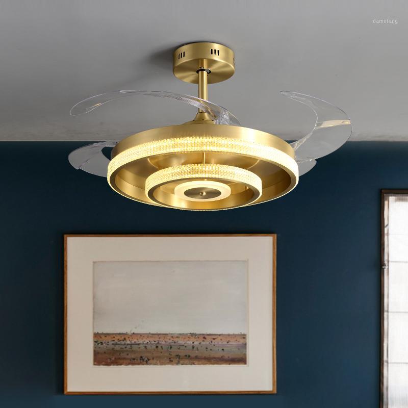 42 inch led ceiling fan with light fans lamps lamp remote control DC copper Invisible Simple home living room three color1
42 inch led ceiling fan with light fans lamps lamp remote control DC copper Invisible Simple home living room three color1