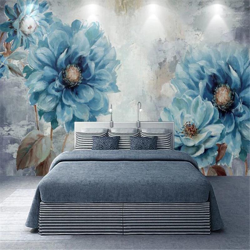 Milofi custom wallpaper mural Nordic style European hand-painted oil painting blue flowers living room background wall1, Silk cloth
Milofi custom wallpaper mural Nordic style European hand-painted oil painting blue flowers living room background wall1, Silk cloth