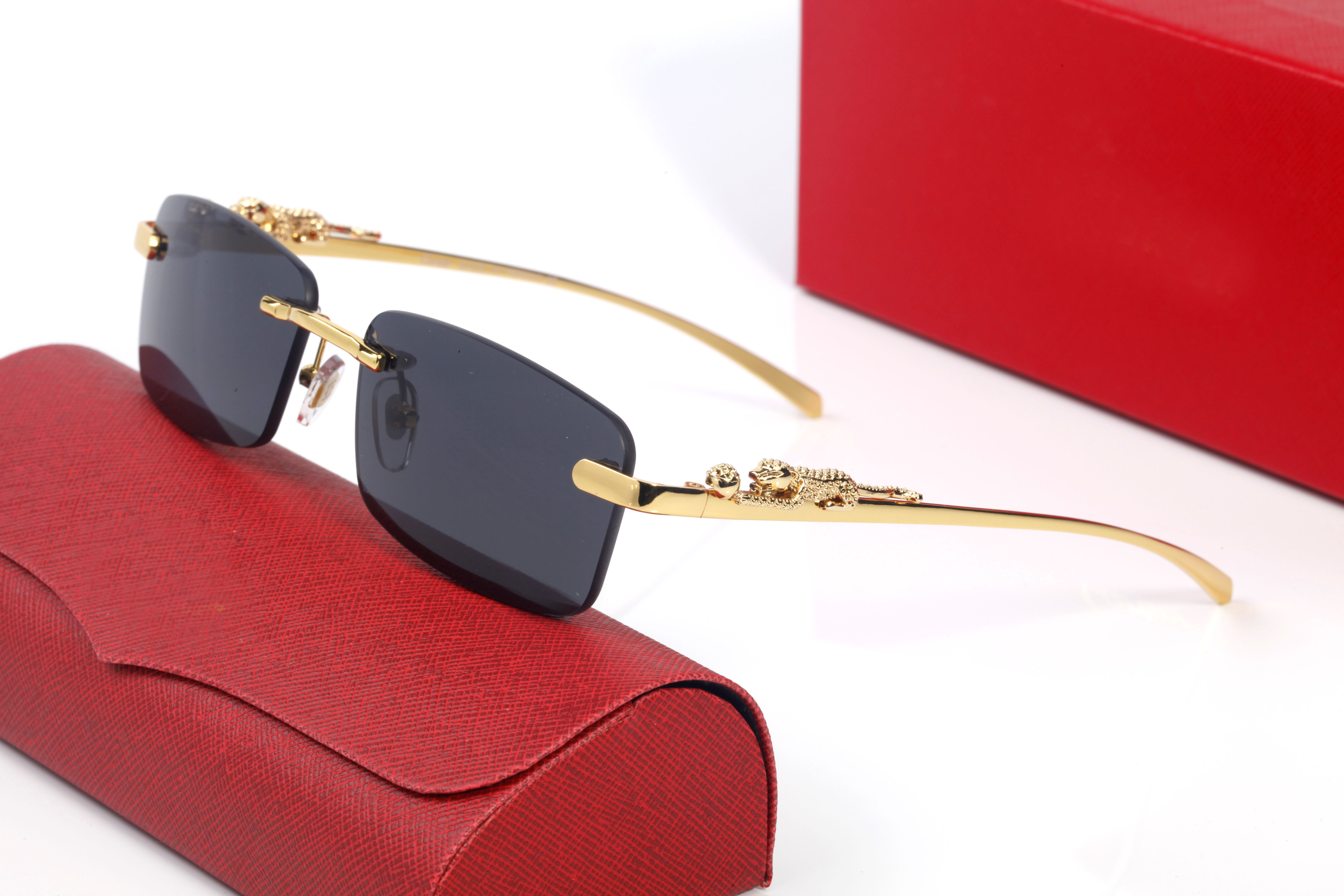 Brand designer sunglasses mens women eyeglasses Panther Leopard Sunglass Unisex Frameless Sunglasses transparent Men eyeglass Colorful
Brand designer sunglasses mens women eyeglasses Panther Leopard Sunglass Unisex Frameless Sunglasses transparent Men eyeglass Colorful