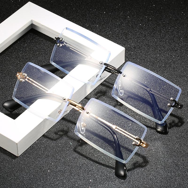 High Quality Alloy Double Beam Full Frame Resin Lens Rimless Titanium Glasses Frame men Memory Eyeglass Frames Square Shape
High Quality Alloy Double Beam Full Frame Resin Lens Rimless Titanium Glasses Frame men Memory Eyeglass Frames Square Shape