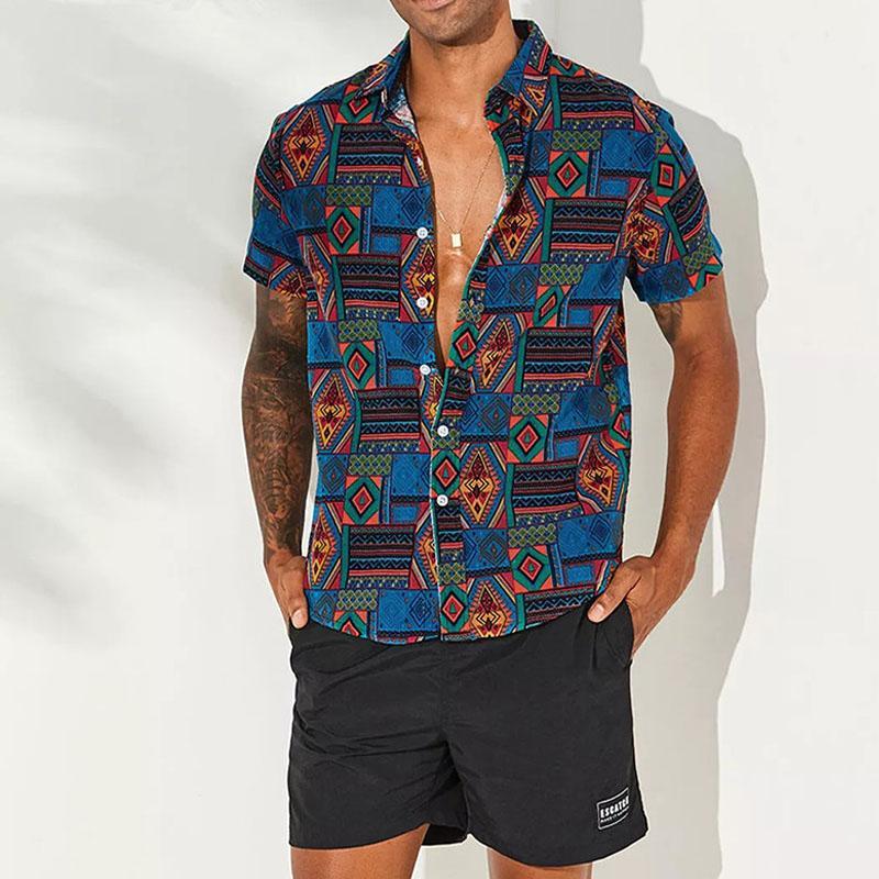 Breathable Cotton Men Shirt Ethnic Style Print Vintage Short Sleeve Streetwear Tops Loose Men Beach Hawaiian Shirts 20201
Breathable Cotton Men Shirt Ethnic Style Print Vintage Short Sleeve Streetwear Tops Loose Men Beach Hawaiian Shirts 20201