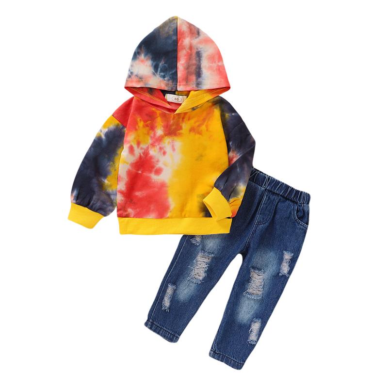 2020 Winter Newborn Boys Girls Rainbow Tie-dye Hoodie Sweatshirt Tops+ripped Jeans Set Children's Clothing Conjunto Infantil, Orange
2020 Winter Newborn Boys Girls Rainbow Tie-dye Hoodie Sweatshirt Tops+ripped Jeans Set Children's Clothing Conjunto Infantil, Orange