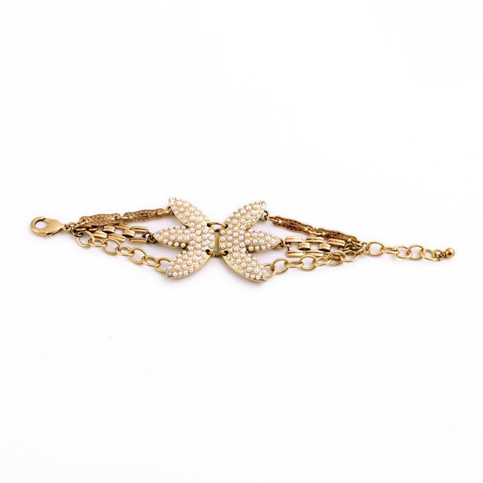 BALANBIU Fashion Jewelry Making Supplies Zinc Alloy Keep On Gold Color Encrusted Simulated Pearl Cluster Couture Bracelet
BALANBIU Fashion Jewelry Making Supplies Zinc Alloy Keep On Gold Color Encrusted Simulated Pearl Cluster Couture Bracelet
