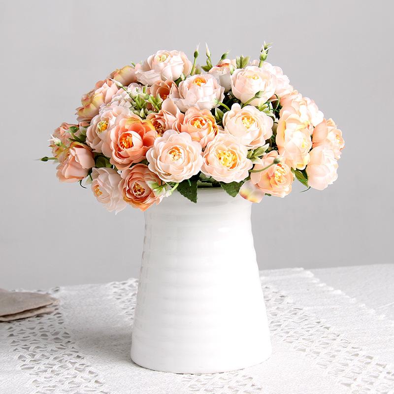 10 Heads Rose Artificial Flower Small Bouquet European Lotus Silk Flower for Wedding Home Party Decoration Fake Flowers, Purple
10 Heads Rose Artificial Flower Small Bouquet European Lotus Silk Flower for Wedding Home Party Decoration Fake Flowers, Purple