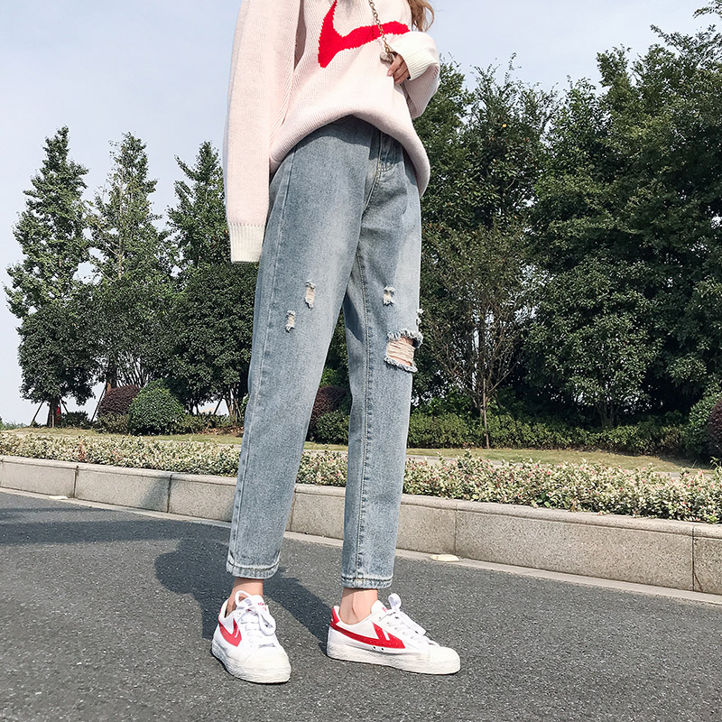 High-waisted slim all-match jeans women's 2022 spring and summer new Korean version casual wide-leg nine-point straight-leg pants, Sky blue
High-waisted slim all-match jeans women's 2022 spring and summer new Korean version casual wide-leg nine-point straight-leg pants, Sky blue
