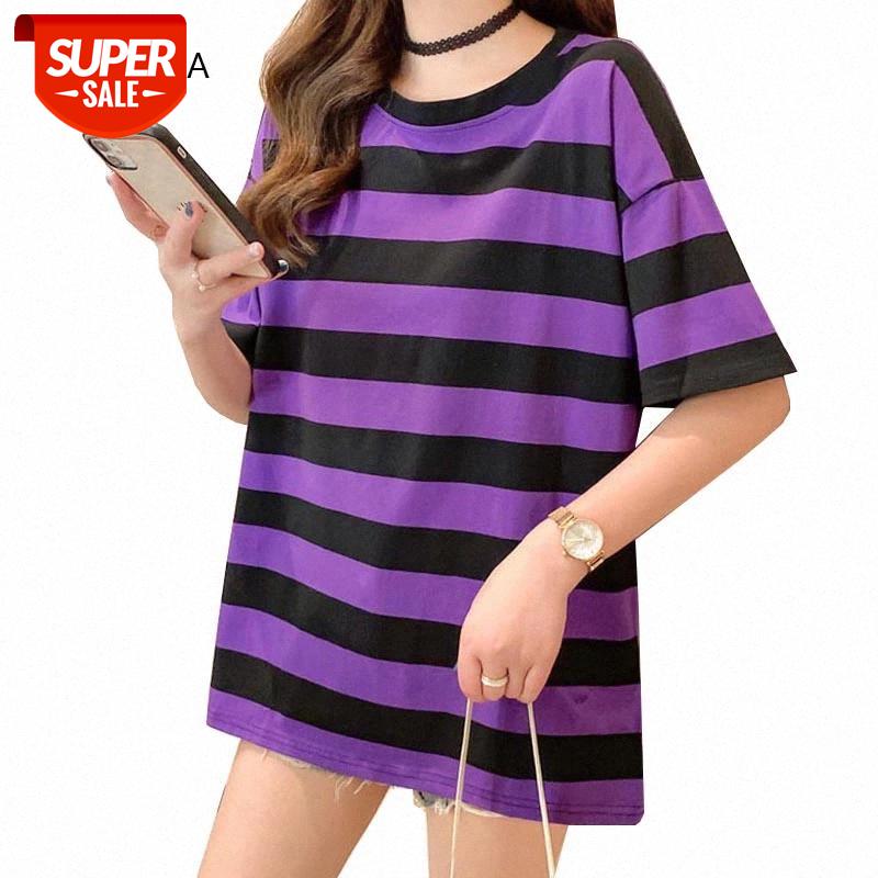 Summer Women T-shirt Striped Short Sleeve Female T Shirt Harajuku Casual Woman Tshirts Basic Tee Tops O-neck Loose Ladies Tshirt #FJ5a, White
Summer Women T-shirt Striped Short Sleeve Female T Shirt Harajuku Casual Woman Tshirts Basic Tee Tops O-neck Loose Ladies Tshirt #FJ5a, White