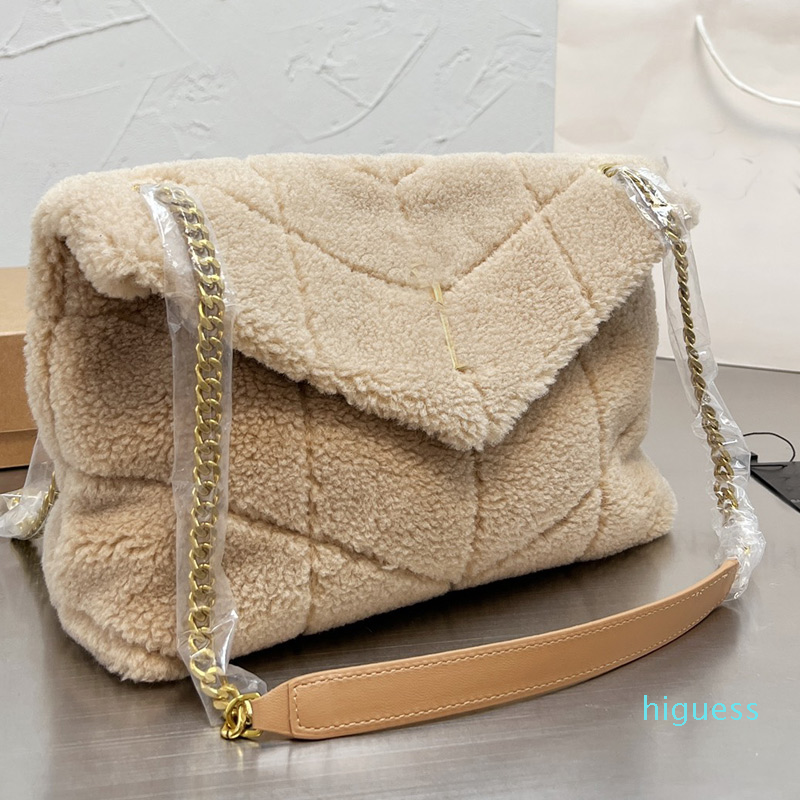 Designer- Women Messenger Bag Handbag Purse Teddy Plush Crossbody Shoulder Bags Leather Fashion Gold Chain Flap Puffer Handbags
Designer- Women Messenger Bag Handbag Purse Teddy Plush Crossbody Shoulder Bags Leather Fashion Gold Chain Flap Puffer Handbags