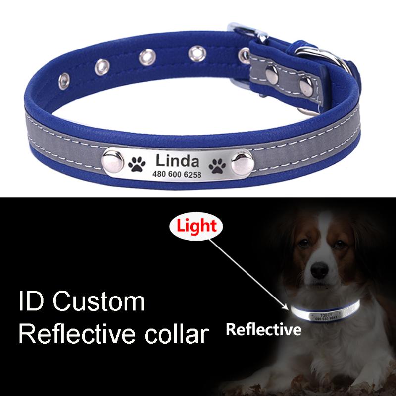 HEYPET Reflective Leather Personalized Engraved Dog Collar Custom Puppy Cat Pet Collars ID Tag For For Small Medium Dogs
HEYPET Reflective Leather Personalized Engraved Dog Collar Custom Puppy Cat Pet Collars ID Tag For For Small Medium Dogs