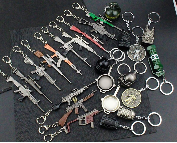 new TV movie accessories lead all Player Unknowns Battlegrounds Eating Chicken Game Peripheral Weapon 98K Sniper Rifle metal gun Keychain, Silver
new TV movie accessories lead all Player Unknowns Battlegrounds Eating Chicken Game Peripheral Weapon 98K Sniper Rifle metal gun Keychain, Silver