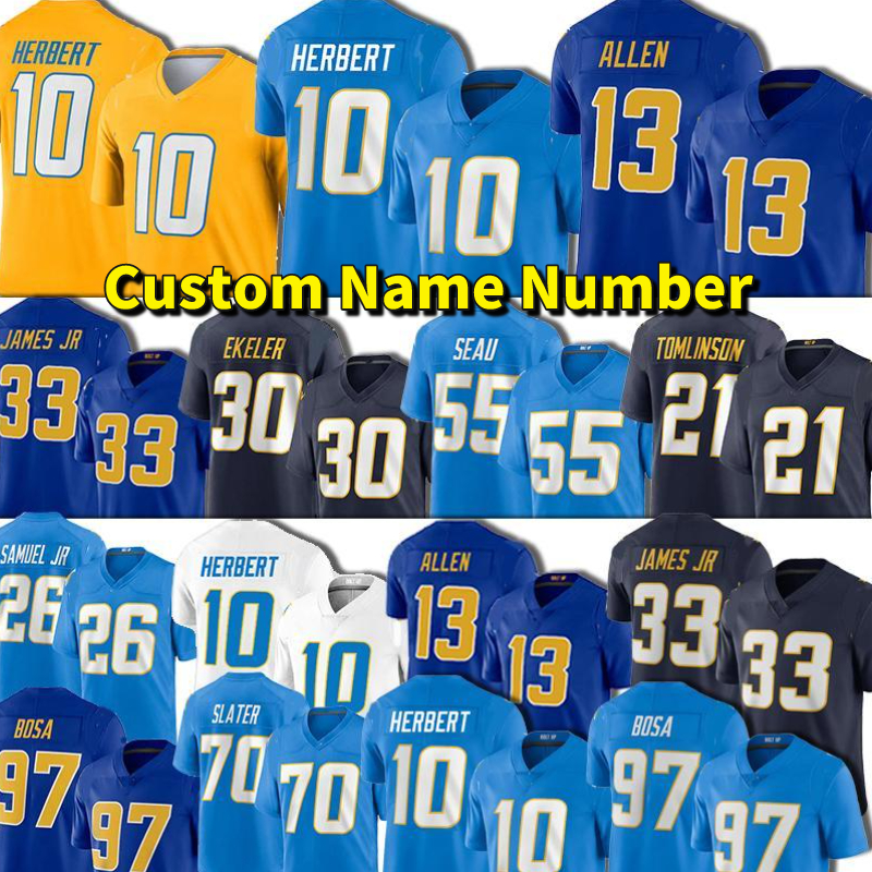 10 Justin Herbert Football Jersey 97 Joey Bosa 13 Keenan Allen 30 Austin Ekeler 33 Derwin James jr 81 Mike Williams Junior Seau LaDainian To, Black;red
10 Justin Herbert Football Jersey 97 Joey Bosa 13 Keenan Allen 30 Austin Ekeler 33 Derwin James jr 81 Mike Williams Junior Seau LaDainian To, Black;red