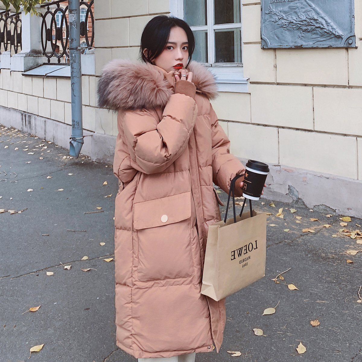 Cotton Coat Women Midlength 2020 Winter New Style Korean Style INS Cotton Padded Clothes Down Feather Cotton Padded Jacket Coat T200115