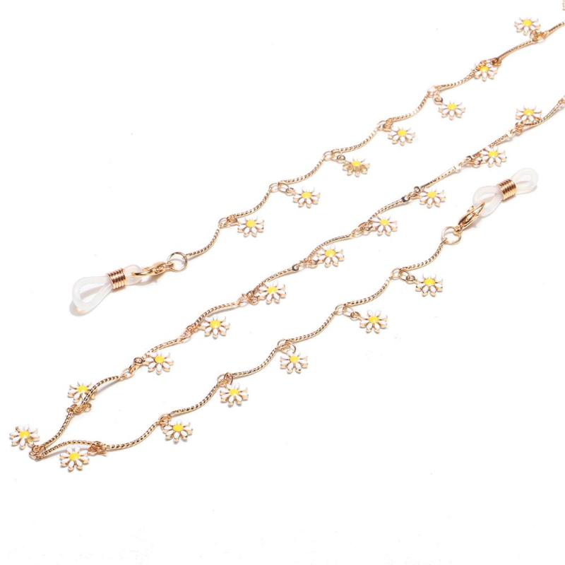 New Fashion Gold Enamel Alloy Flower Reading Glasses Chain for Women Eyeglass Lanyard Face Mask Holder Straps Eyewear Retainer
New Fashion Gold Enamel Alloy Flower Reading Glasses Chain for Women Eyeglass Lanyard Face Mask Holder Straps Eyewear Retainer