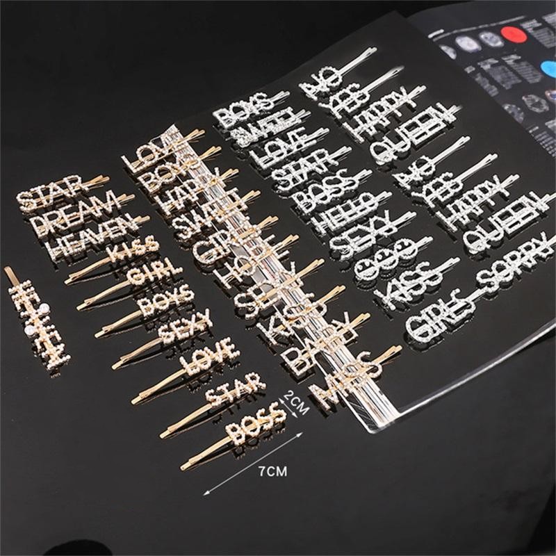 Popular Rhinestone Crystal Hair Clip Female English Diy Barrettes Simplicity Plated Silver Liuhai Edge Clamp Accessories 1 98wy G2B, Golden;silver
Popular Rhinestone Crystal Hair Clip Female English Diy Barrettes Simplicity Plated Silver Liuhai Edge Clamp Accessories 1 98wy G2B, Golden;silver
