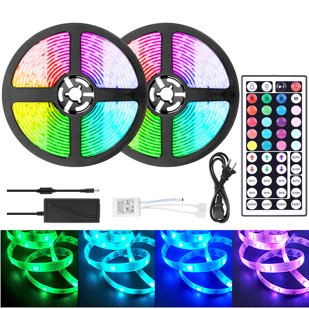 32.8ft LED Strip Lights, 5050 RGB LED Strip, Color Changing 44-Key Remote, Waterproof LED Rope Lights for Home TV Party DIY Decoration
32.8ft LED Strip Lights, 5050 RGB LED Strip, Color Changing 44-Key Remote, Waterproof LED Rope Lights for Home TV Party DIY Decoration