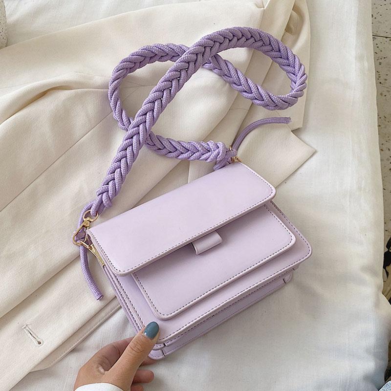 Braided Shoulder Strap Design Small Shoulder Bags For Women Solid Color Fashion Simple PU Leather Crossbody Bags Lady Handbags, Black
Braided Shoulder Strap Design Small Shoulder Bags For Women Solid Color Fashion Simple PU Leather Crossbody Bags Lady Handbags, Black