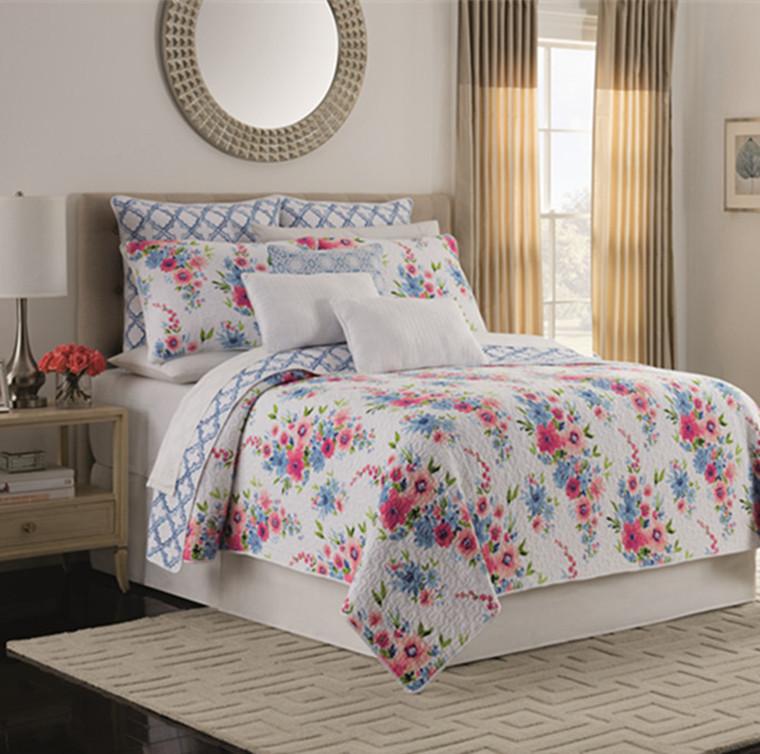 3 Pieces Quilt Coverlet Bed cover Reversible Cotton Pink Floral Printed Flowers Pattern Bedspread Bed Coverlets set Pillow shams
3 Pieces Quilt Coverlet Bed cover Reversible Cotton Pink Floral Printed Flowers Pattern Bedspread Bed Coverlets set Pillow shams