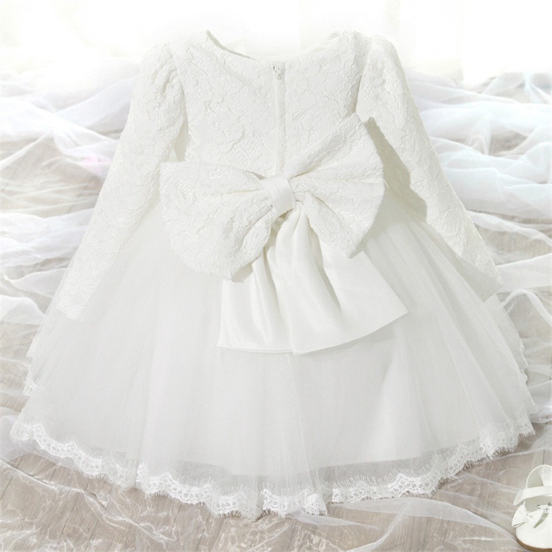 Vintage Kid Girls Dress Baptism Dresses for Girl Baby 1 Year Birthday Dress Christening Gown Infant Party Clothing Baby Vestido 201202