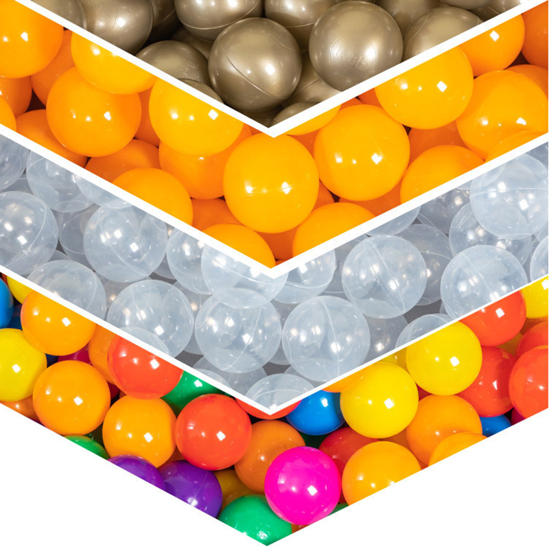 100pcs 5.5cm Plastic Ocean Ball Multi Coloured Toys Kids Baby Playroom Pool Swimming Bath Pit Tent Water Toy Balls 201216