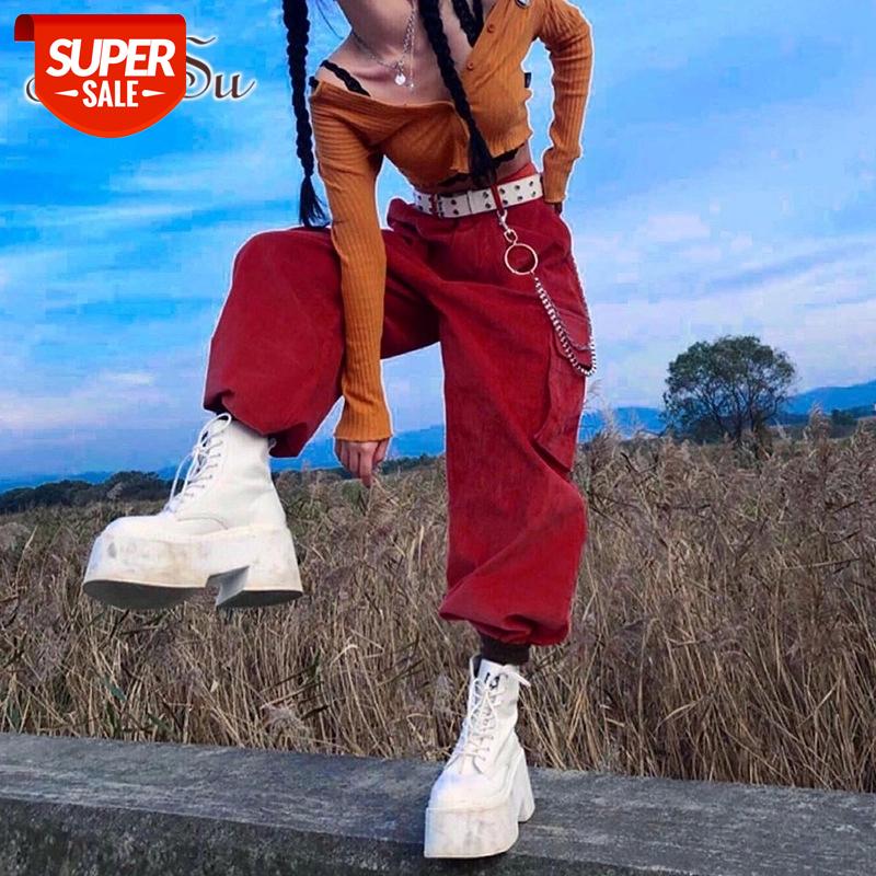 ArtSu Autumn Vintage Red Corduroy Pants Skinny Pocket High Waist Long Trousers Ladies Chain Fashion Hip Hip Sweatpants PA52361 #dX9A, Black;white
ArtSu Autumn Vintage Red Corduroy Pants Skinny Pocket High Waist Long Trousers Ladies Chain Fashion Hip Hip Sweatpants PA52361 #dX9A, Black;white
