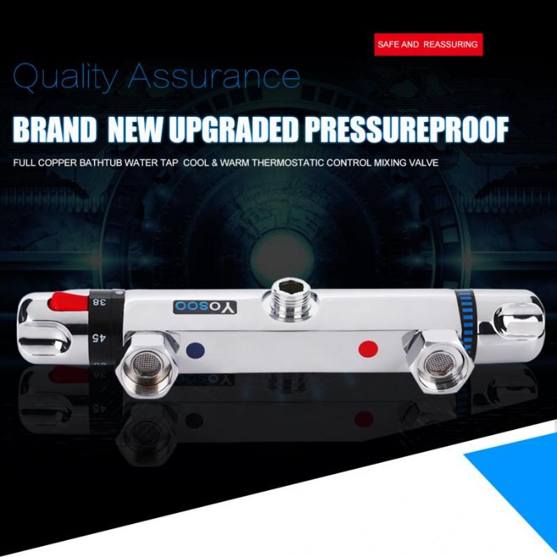 Bathroom Modern Chrome Thermostatic Shower Mixer Bar Replacement Valve Outlet Home Bathroom Accessories
Bathroom Modern Chrome Thermostatic Shower Mixer Bar Replacement Valve Outlet Home Bathroom Accessories