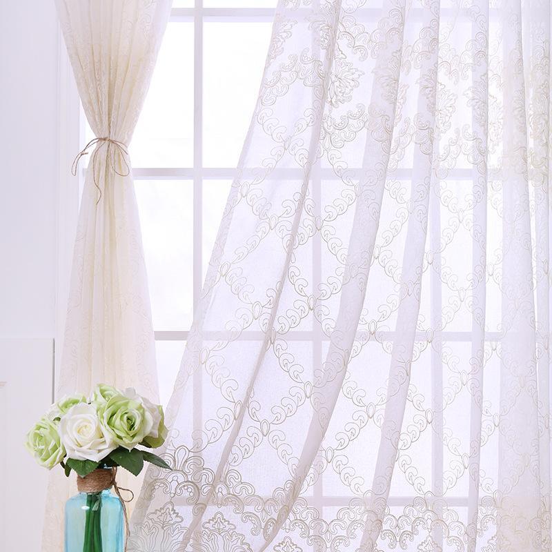 European-Style Curtains for Living Room Bedroom Embroidered Window Screen Artistic Elegant Window Screen (Shading Rate 41%-85%)1, Tulle
European-Style Curtains for Living Room Bedroom Embroidered Window Screen Artistic Elegant Window Screen (Shading Rate 41%-85%)1, Tulle