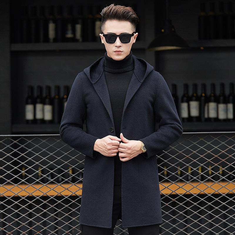 Winter Autumn Warm Wool Coat Men Cashmere Coats and Jackets 2020 Fashion Hooded Overcoat Casaco Masculino, Black
Winter Autumn Warm Wool Coat Men Cashmere Coats and Jackets 2020 Fashion Hooded Overcoat Casaco Masculino, Black