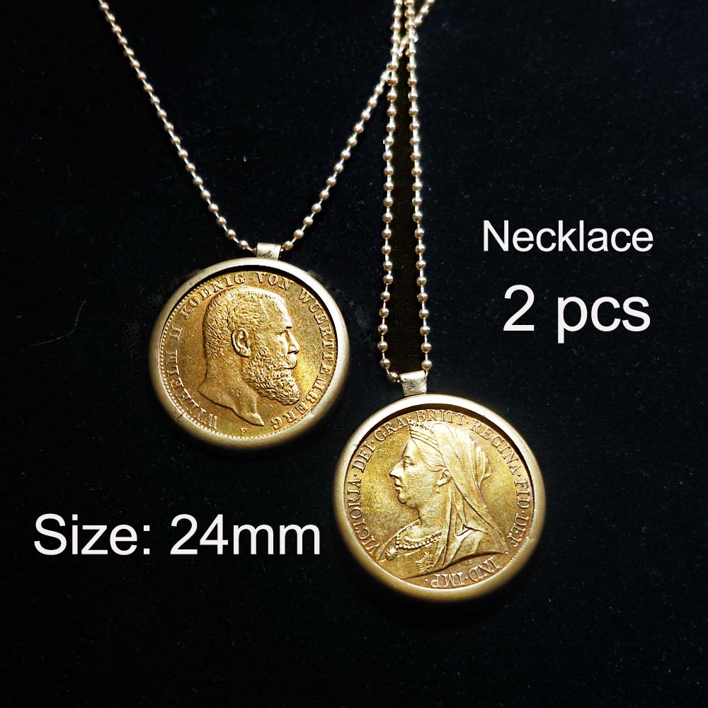 2pcs The classic Horse sword of Queen Victoria coins gold necklace pendant and Mark Wilhelm II pendant gold necklace is The Best Choice For, Black
2pcs The classic Horse sword of Queen Victoria coins gold necklace pendant and Mark Wilhelm II pendant gold necklace is The Best Choice For, Black