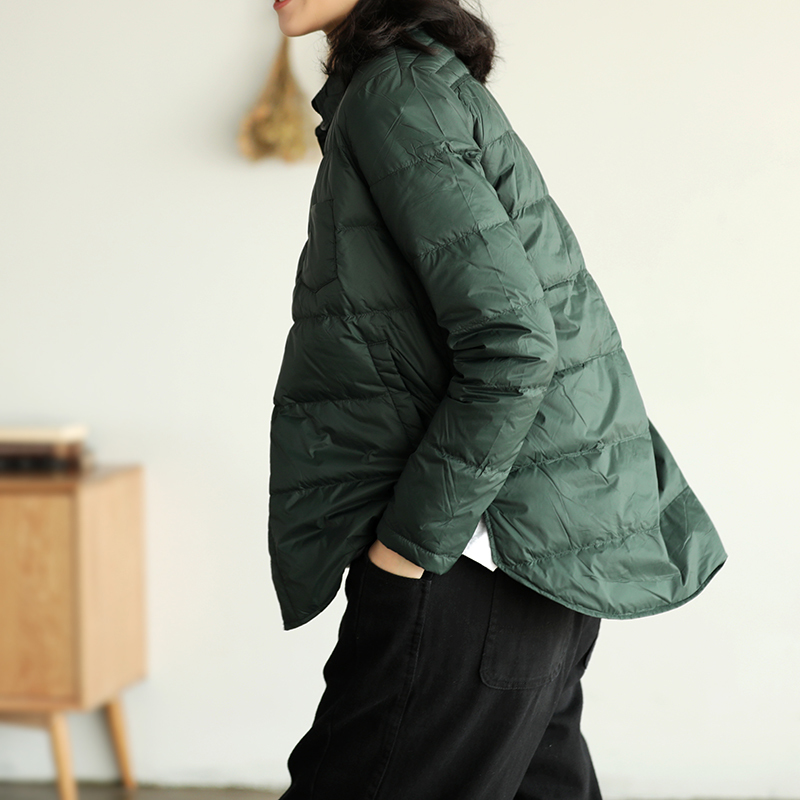 Fitaylor Autumn Winter Women Turn Down Collar Down Coat Ultra Light 90% White Duck Down Jacket Single Breasted Windproof Parkas 201214