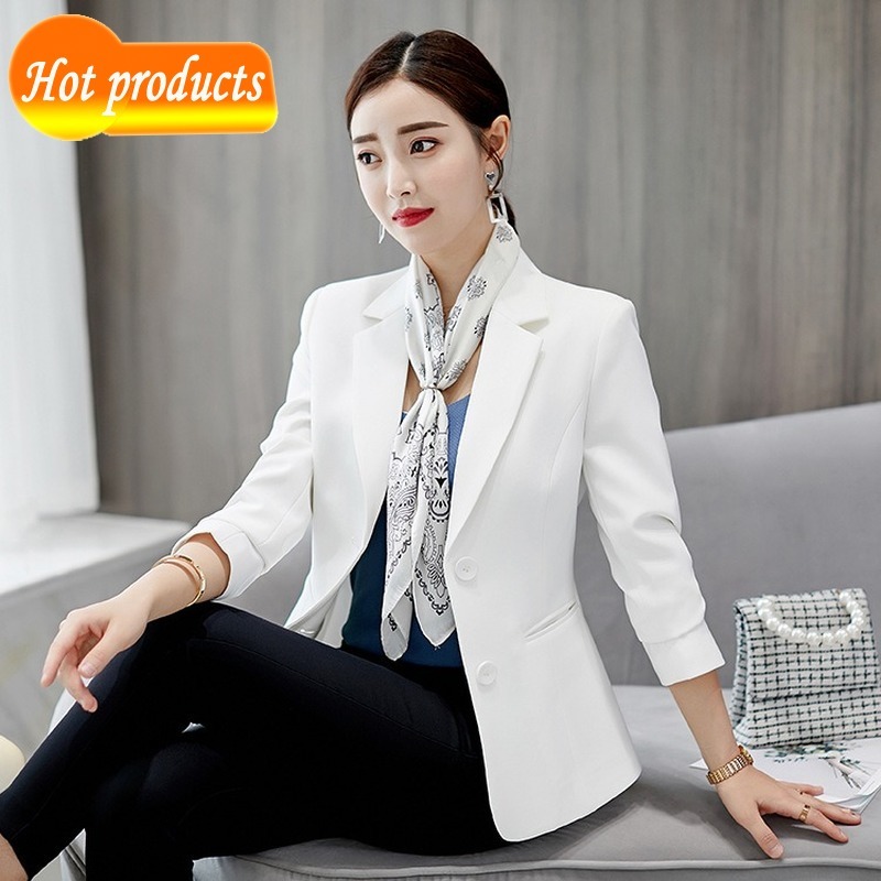 Female casual woman's solid single color breasted jacket ol blazer women's suit blazers outerwear high quality 23DU, Black
Female casual woman's solid single color breasted jacket ol blazer women's suit blazers outerwear high quality 23DU, Black
