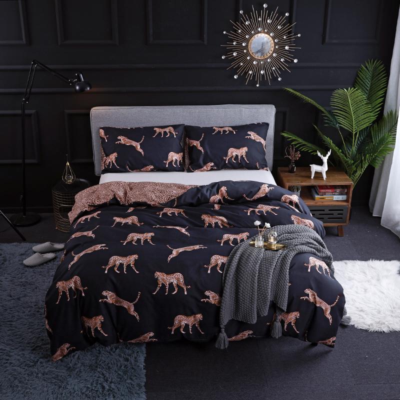 Europe Style Leopard Printing Bedding Set Polyester Sanding Duvet Cover Set Home Decor Bed Linens Bedclothes Bedroom Supplies, As pic
Europe Style Leopard Printing Bedding Set Polyester Sanding Duvet Cover Set Home Decor Bed Linens Bedclothes Bedroom Supplies, As pic