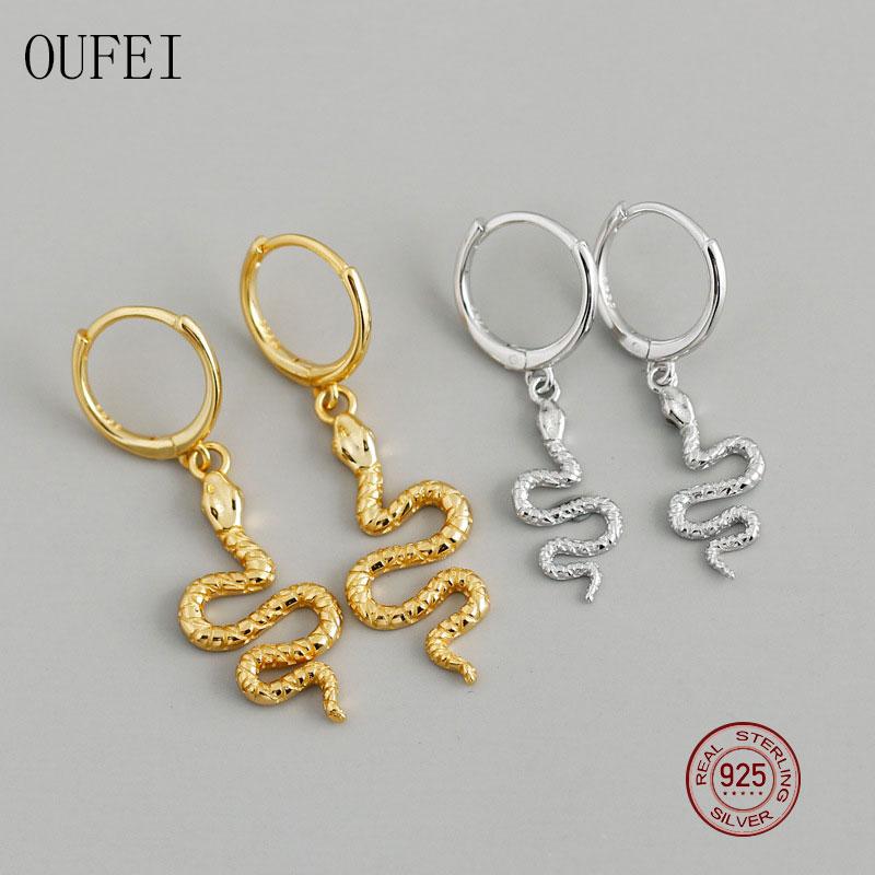 OUFEI Snake Earring 925 Sterling Silver For Women Fashion Snake Animal Earrings Long European Curved Charm Earrings Jewelry
OUFEI Snake Earring 925 Sterling Silver For Women Fashion Snake Animal Earrings Long European Curved Charm Earrings Jewelry